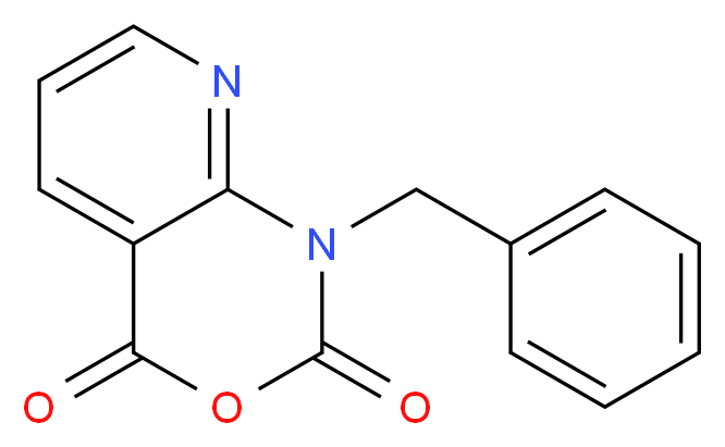 1-benzyl-1H,2H,4H-pyrido[2,3-d][1,3]oxazine-2,4-dione_分子结构_CAS_97484-73-6