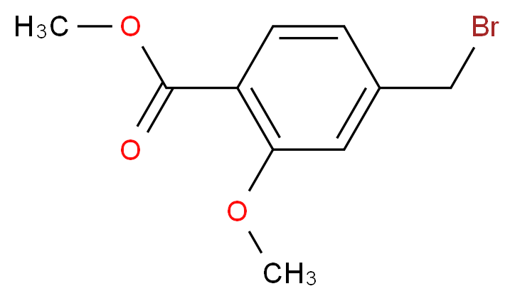 methyl 4-(bromomethyl)-2-methoxybenzoate_分子结构_CAS_74733-27-0)