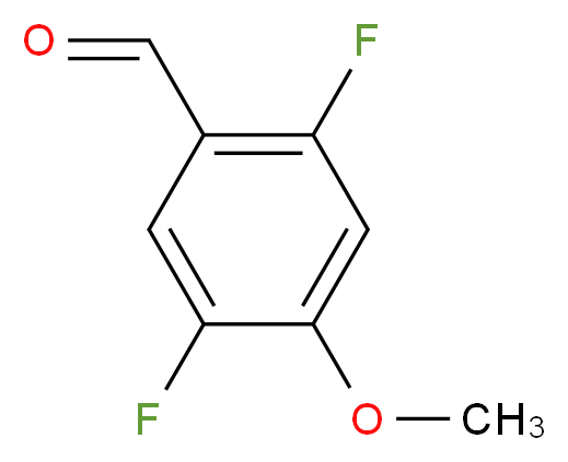 2,5-二氟-4-甲氧基苯甲醛_分子结构_CAS_879093-08-0)