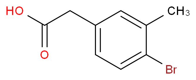 2-(4-Bromo-3-methylphenyl)acetic acid_分子结构_CAS_215949-57-8)