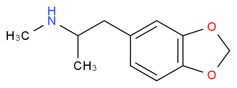 [1-(2H-1,3-benzodioxol-5-yl)propan-2-yl](methyl)amine_分子结构_CAS_42542-10-9