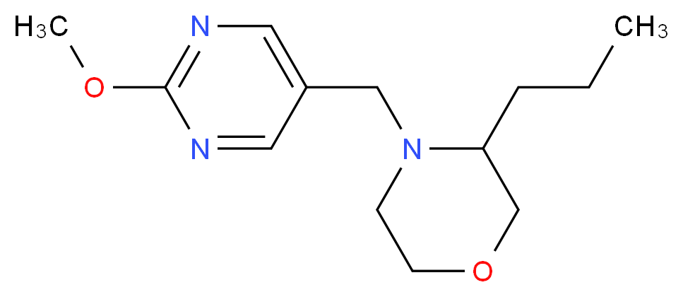 4-[(2-methoxypyrimidin-5-yl)methyl]-3-propylmorpholine_分子结构_CAS_)