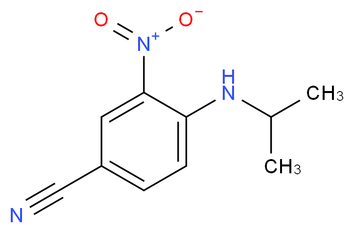 4-(Isopropylamino)-3-nitrobenzonitrile_分子结构_CAS_355022-17-2)