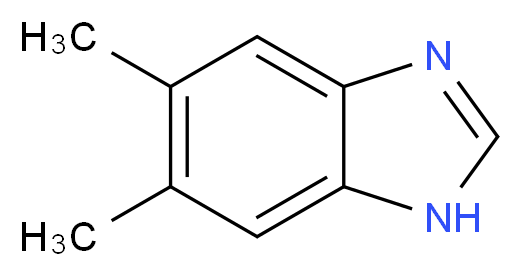 5,6-dimethyl-1H-1,3-benzodiazole_分子结构_CAS_582-60-5