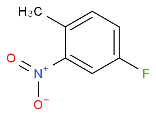 4-fluoro-1-methyl-2-nitrobenzene_分子结构_CAS_446-10-6