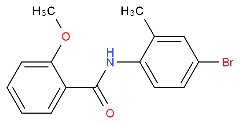 N-(4-bromo-2-methylphenyl)-2-methoxybenzamide_分子结构_CAS_409339-06-6