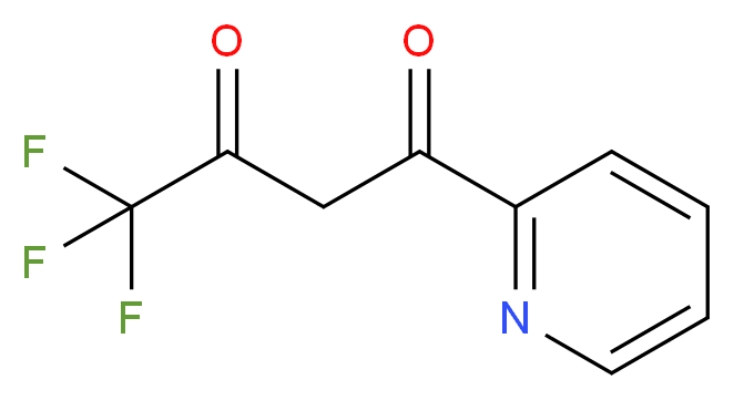 4,4,4-trifluoro-1-(pyridin-2-yl)butane-1,3-dione_分子结构_CAS_4027-51-4