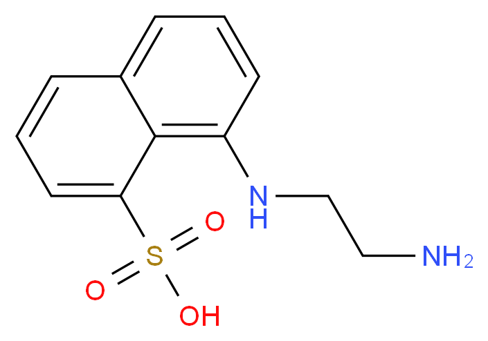 8-[(2-aminoethyl)amino]naphthalene-1-sulfonic acid_分子结构_CAS_50402-57-8