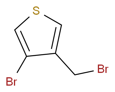 3-Bromo-4-(bromomethyl)thiophene 95%_分子结构_CAS_40032-80-2)