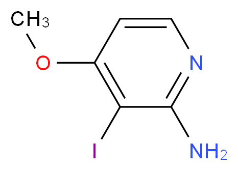 3-Iodo-4-methoxy-pyridin-2-ylamine_分子结构_CAS_956485-64-6)