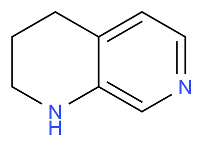 1,2,3,4-tetrahydro-1,7-naphthyridine_分子结构_CAS_13623-84-2