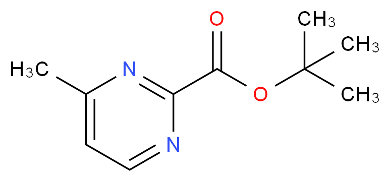 tert-butyl 4-methylpyrimidine-2-carboxylate_分子结构_CAS_446313-59-3