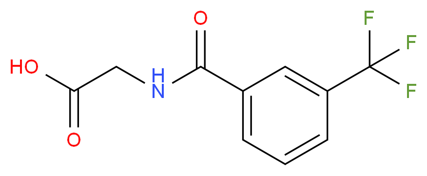 2-{[3-(trifluoromethyl)phenyl]formamido}acetic acid_分子结构_CAS_17794-48-8