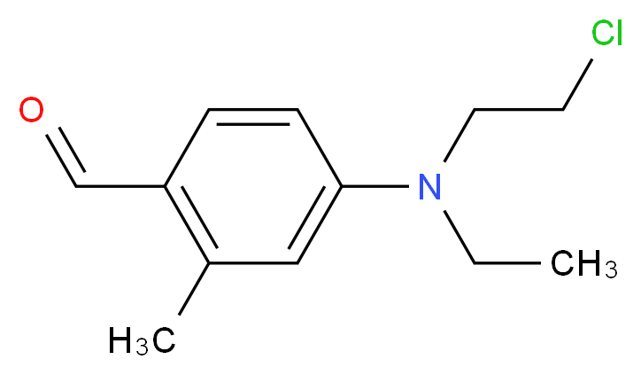 4-((2-Chloroethyl)(ethyl)aMino)-2-Methylbenzaldehyde_分子结构_CAS_92-10-4)