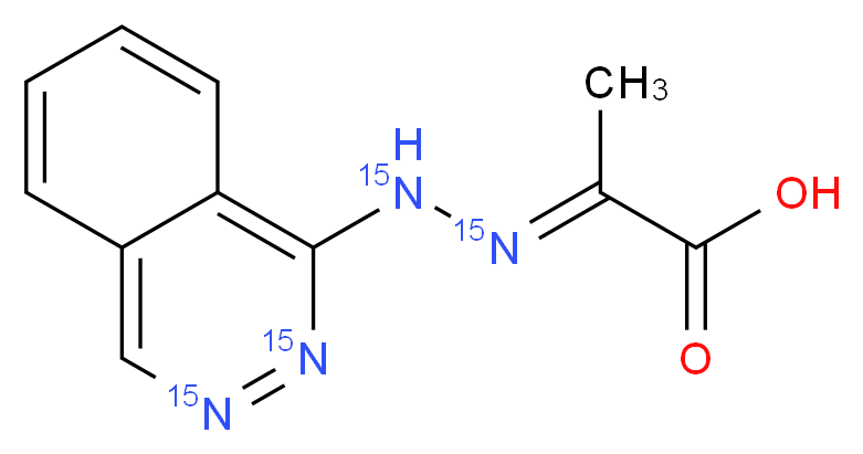 Hydralazine-15N4 Pyruvic Acid Hydrazone_分子结构_CAS_)