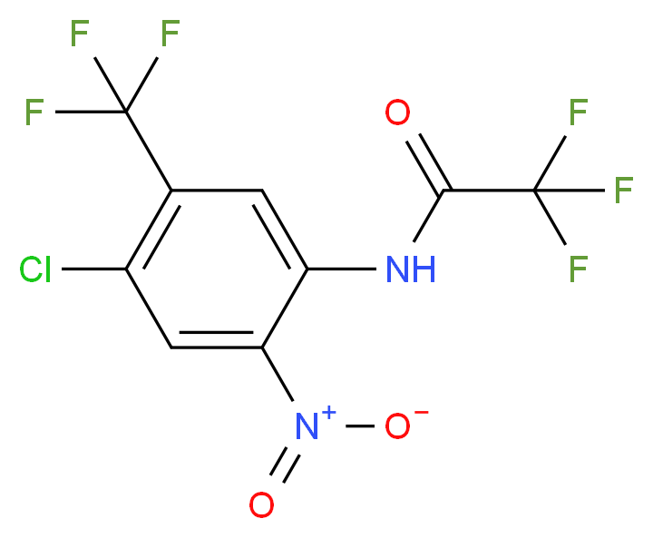 N-[4-Chloro-2-nitro-5-(trifluoromethyl)phenyl]-2,2,2-trifluoroacetamide_分子结构_CAS_167415-21-6)