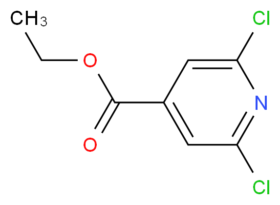 2,6-Dichloro-isonicotinic acid ethyl ester_分子结构_CAS_1604-14-4)