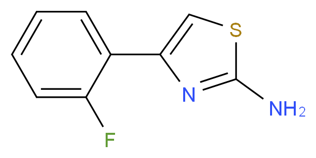 4-(2-fluorophenyl)-1,3-thiazol-2-amine_分子结构_CAS_)