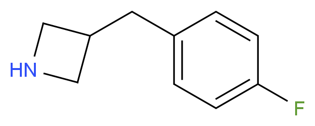 3-(4-fluorobenzyl)azetidine_分子结构_CAS_937621-44-8)