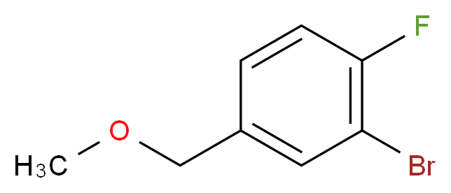 2-bromo-1-fluoro-4-(methoxymethyl)benzene_分子结构_CAS_887268-22-6
