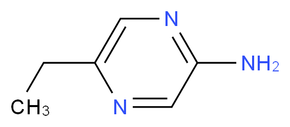 2-Amino-5-ethylpyrazine_分子结构_CAS_13535-07-4)