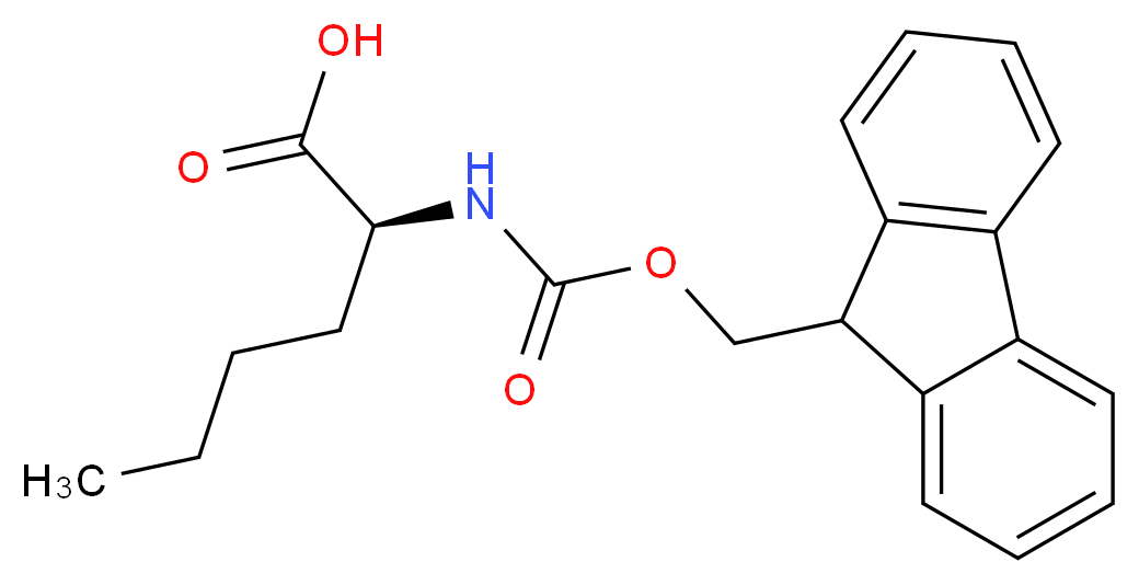 FMoc-L-Norleucine_分子结构_CAS_77284-32-3)