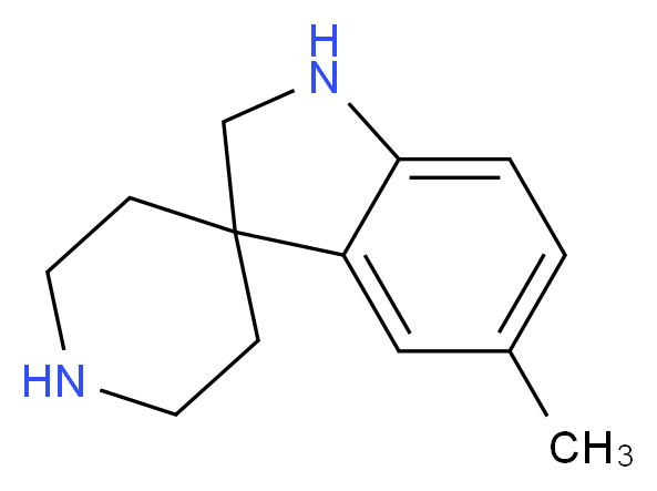 5-methyl-1,2-dihydrospiro[indole-3,4'-piperidine]_分子结构_CAS_944905-39-9