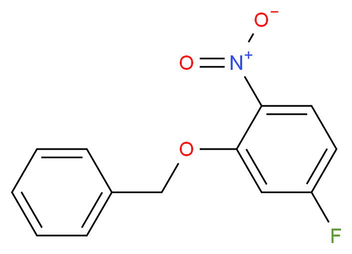 2-(benzyloxy)-4-fluoro-1-nitrobenzene_分子结构_CAS_129464-01-3