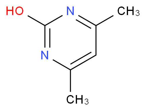 4,6-Dimethyl-2-hydroxypyrimidine_分子结构_CAS_108-79-2)