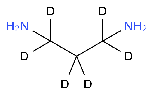 (<sup>2</sup>H<sub>6</sub>)propane-1,3-diamine_分子结构_CAS_90375-98-7