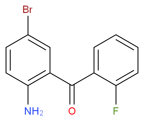 2-Amino-2'-fluoro-5-bromobenzophenone_分子结构_CAS_1479-58-9)