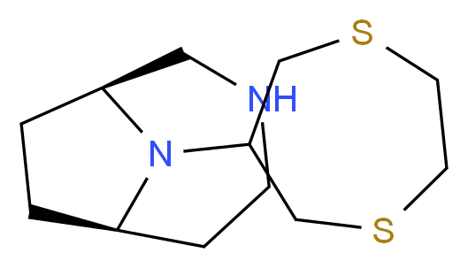 (1S*,6R*)-9-(1,4-dithiepan-6-yl)-3,9-diazabicyclo[4.2.1]nonane_分子结构_CAS_)