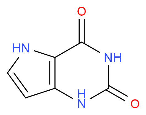 1H,2H,3H,4H,5H-pyrrolo[3,2-d]pyrimidine-2,4-dione_分子结构_CAS_65996-50-1