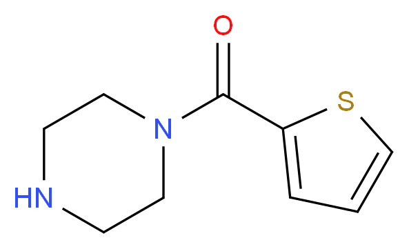 1-Piperazinyl(2-thienyl)methanone_分子结构_CAS_)