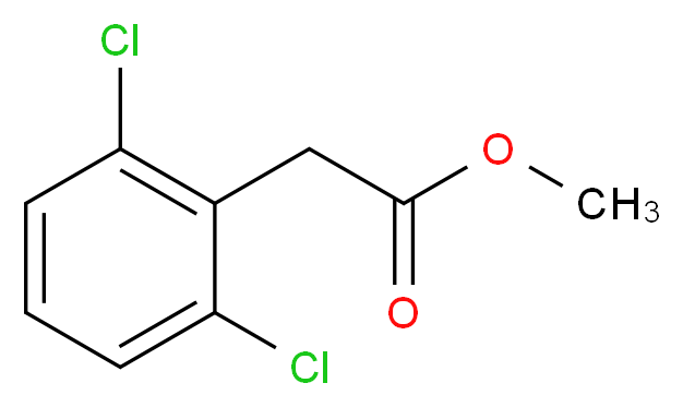 methyl 2-(2,6-dichlorophenyl)acetate_分子结构_CAS_54551-83-6