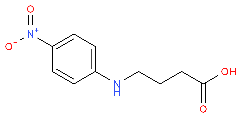 4-[(4-nitrophenyl)amino]butanoic acid_分子结构_CAS_87962-89-8