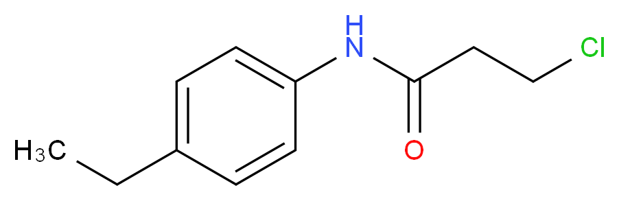 3-Chloro-N-(4-ethylphenyl)propanamide_分子结构_CAS_20330-92-1)