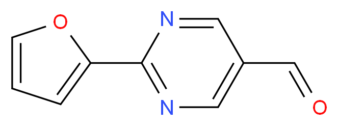 2-(furan-2-yl)pyrimidine-5-carbaldehyde_分子结构_CAS_959240-19-8