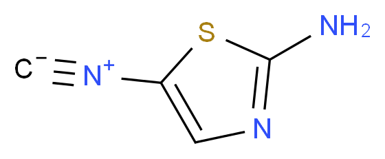 5-isocyano-1,3-thiazol-2-amine_分子结构_CAS_51640-52-9