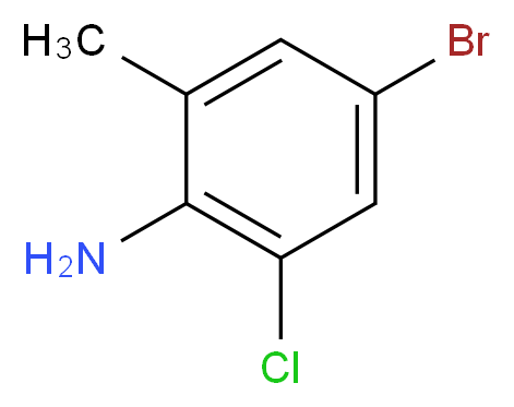 4-溴-2-氯-6-甲基苯胺_分子结构_CAS_30273-42-8)