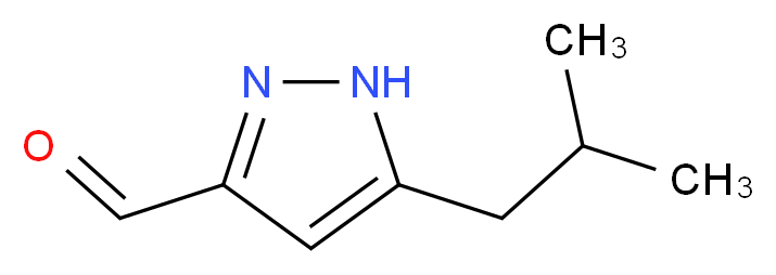 5-(2-methylpropyl)-1H-pyrazole-3-carbaldehyde_分子结构_CAS_1025032-18-1