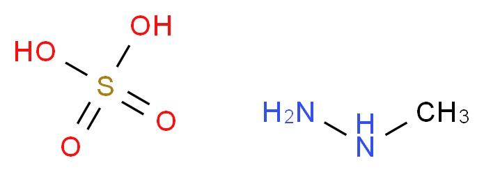 methylhydrazine; sulfuric acid_分子结构_CAS_302-15-8