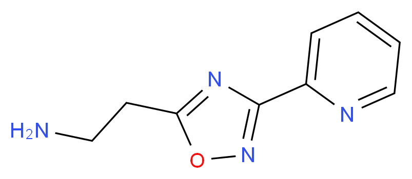 2-[3-(pyridin-2-yl)-1,2,4-oxadiazol-5-yl]ethan-1-amine_分子结构_CAS_936940-28-2