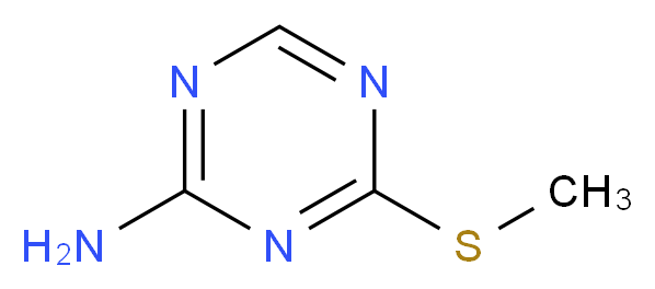 4-(methylsulfanyl)-1,3,5-triazin-2-amine_分子结构_CAS_27282-89-9