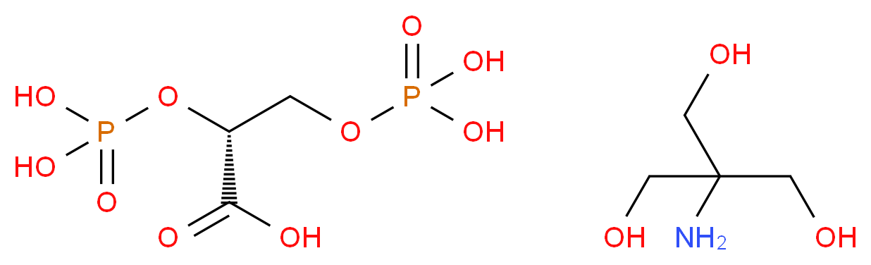 2,3-二磷酸-D-甘油酸 三羟甲基氨基甲烷盐_分子结构_CAS_102814-02-8)