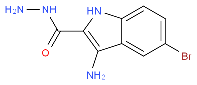 3-Amino-5-bromo-1H-indole-2-carbohydrazide_分子结构_CAS_)