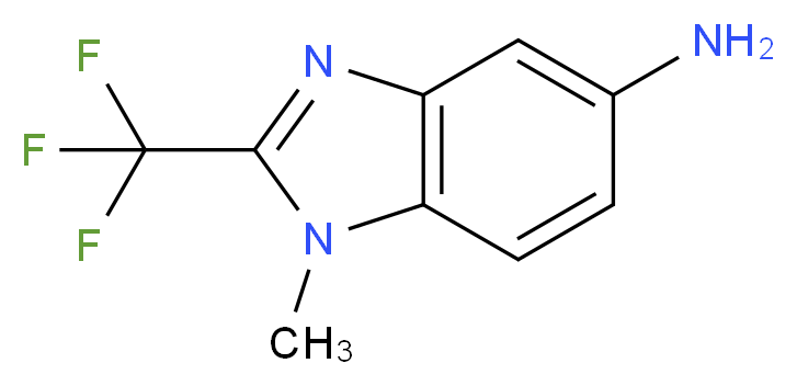 1-Methyl-2-trifluoromethyl-1H-benzoimidazol-5-ylamine_分子结构_CAS_)