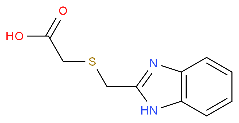 2-[(1H-1,3-benzodiazol-2-ylmethyl)sulfanyl]acetic acid_分子结构_CAS_6017-11-4)