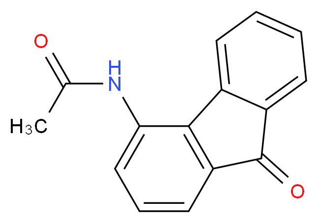 N-(9-oxo-9H-fluoren-4-yl)acetamide_分子结构_CAS_42135-35-3