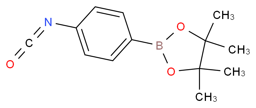 (4-ISOCYANATOPHENYL)BORONIC ACID, PINACOL ESTER_分子结构_CAS_380430-64-8)